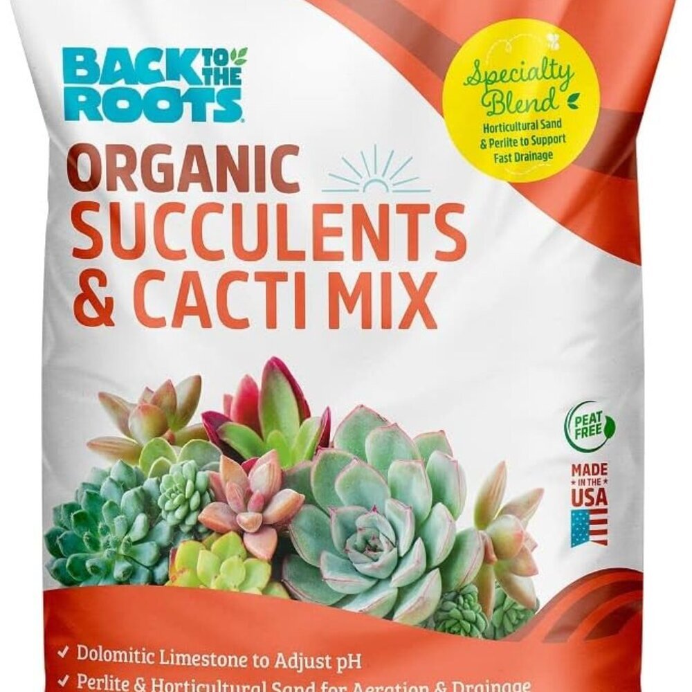 100% Organic Succulent & Cacti Mix 6 Quart | Made in The  | Premium Nutrition fo